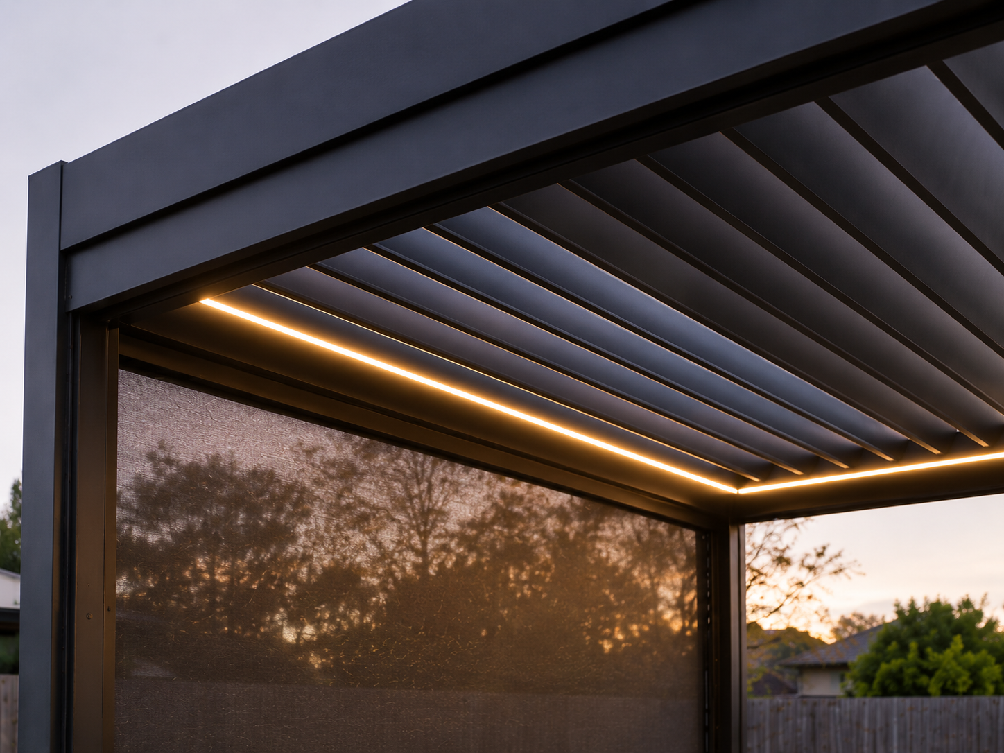 Pergola roof installation