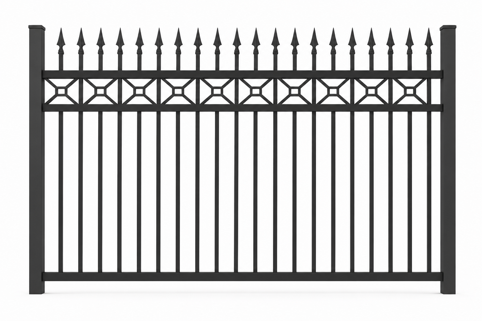 Spear Top Aluminium Fence